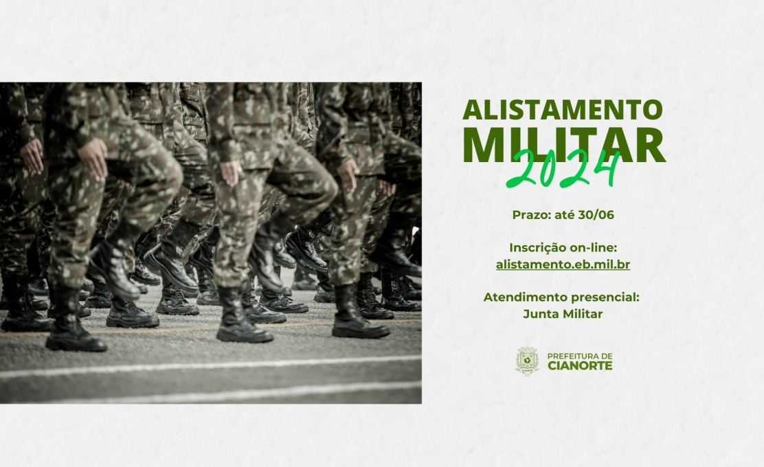 Prazo para alistamento militar obrigatório termina neste domingo