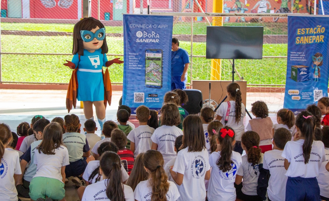  Projeto Estação Sanepar leva educação ambiental aos estudantes da Escola Municipal Ovídio ...