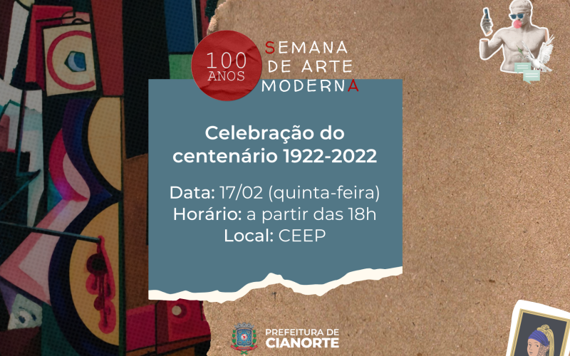 Inscrições abertas para celebração dos 100 anos da Semana de Arte Moderna