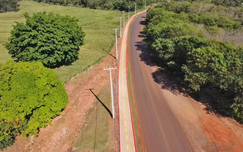 Rodovia municipal Vereador José da Silva recebe 9 km de ciclovia