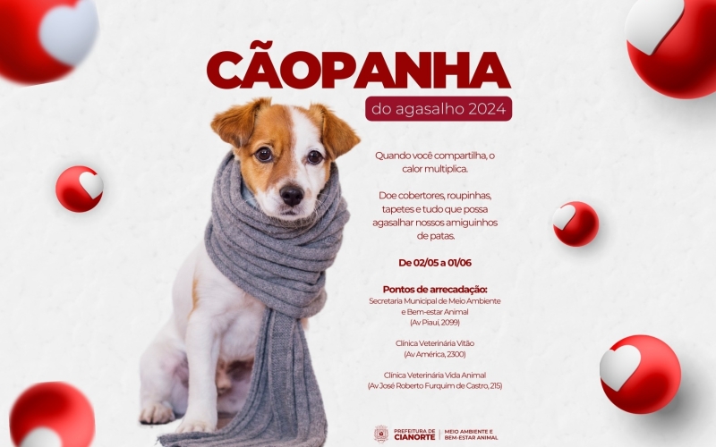 Cãopanha do Agasalho 2024 tem início nesta quinta-feira