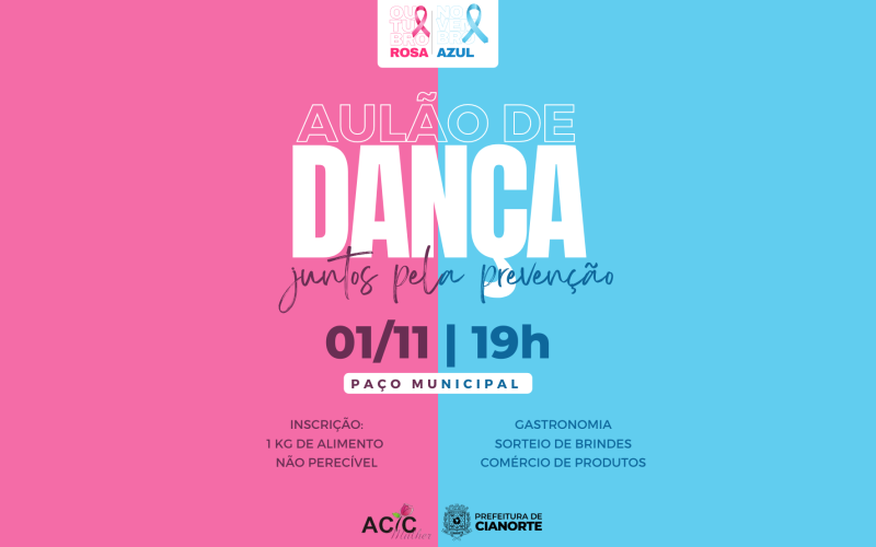 Terça-feira tem Aulão de Dança pela prevenção do câncer 
