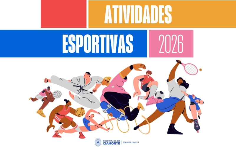 Inscrições para atividades esportivas começam na segunda-feira