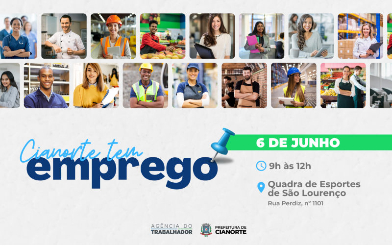 Cianorte Tem Emprego leva 300 vagas ao distrito de São Lourenço