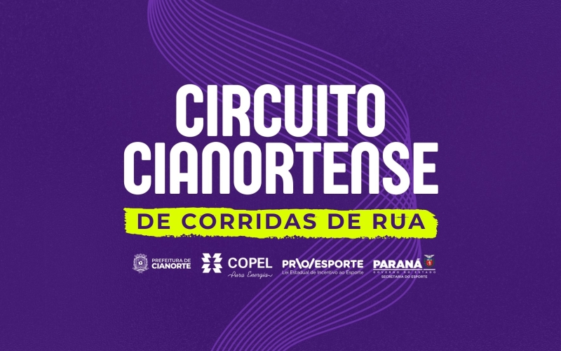 Cianorte é contemplada com Circuito de Corridas de Rua pelo PROESPORTE