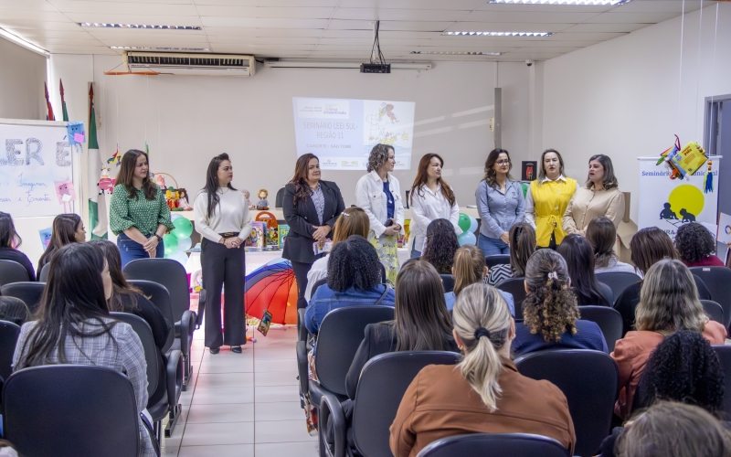 Cianorte e São Tomé unem forças em seminário sobre leitura e escrita na Educação Infantil