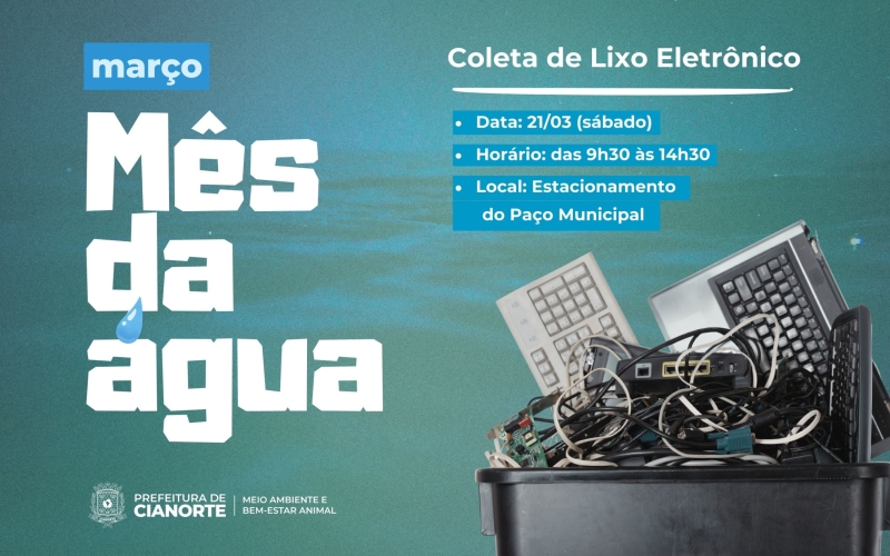 Sábado é dia de coleta de lixo eletrônico em Cianorte