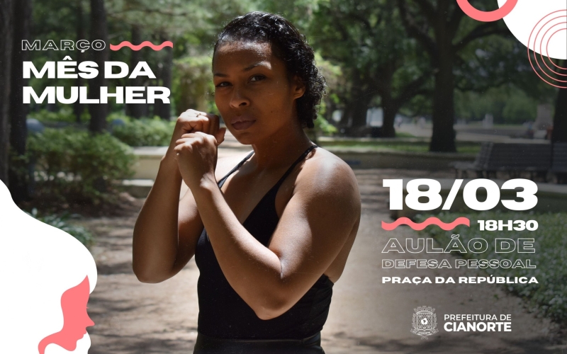 Programação do Mês da Mulher segue com Aulão de Defesa Pessoal