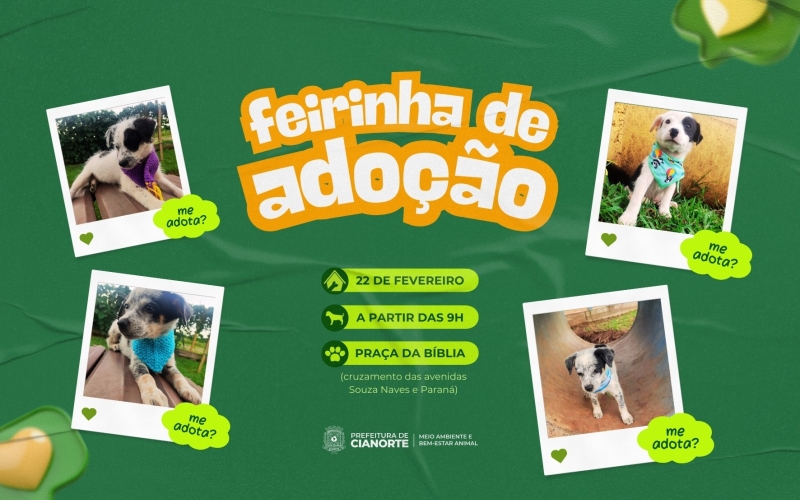Feirinha de Adoção do Canil Municipal será neste sábado