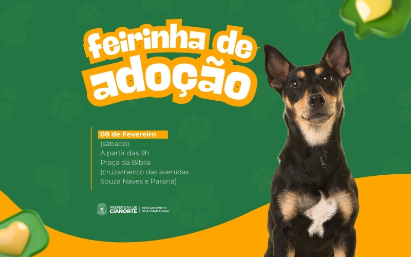 Sábado tem Feirinha de Adoção do Canil Municipal