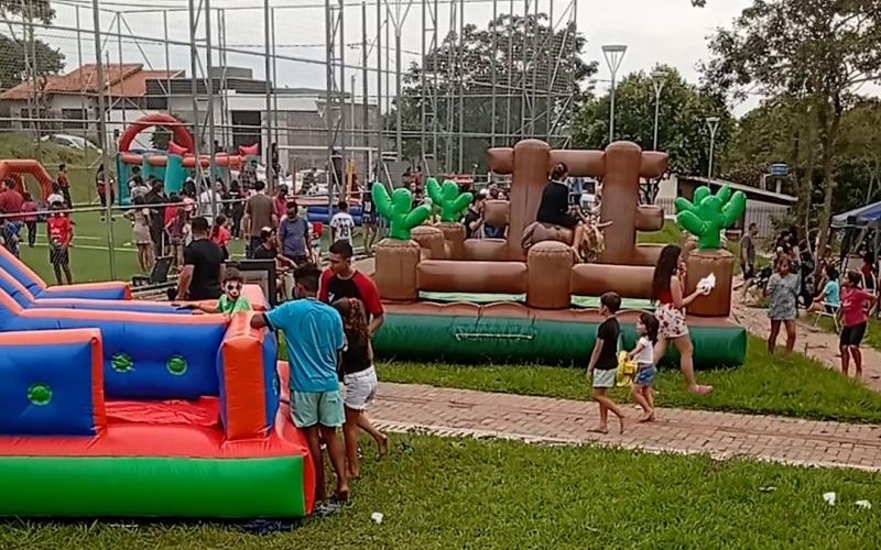 Rua de Lazer leva diversão às crianças do Morada do Sol 