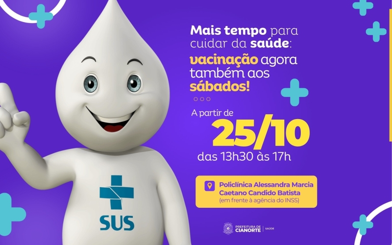 Policlínica amplia serviços e passa a oferecer vacinação aos sábados 