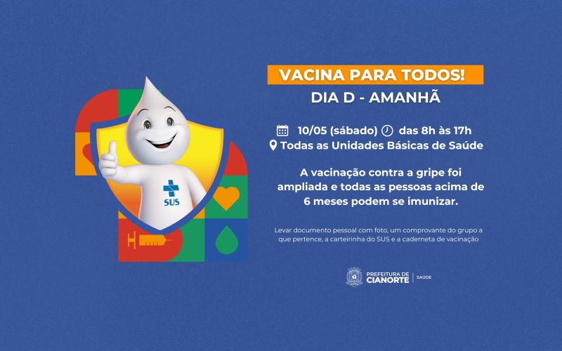 Vacinação contra a gripe é ampliada a toda a população a partir deste sábado