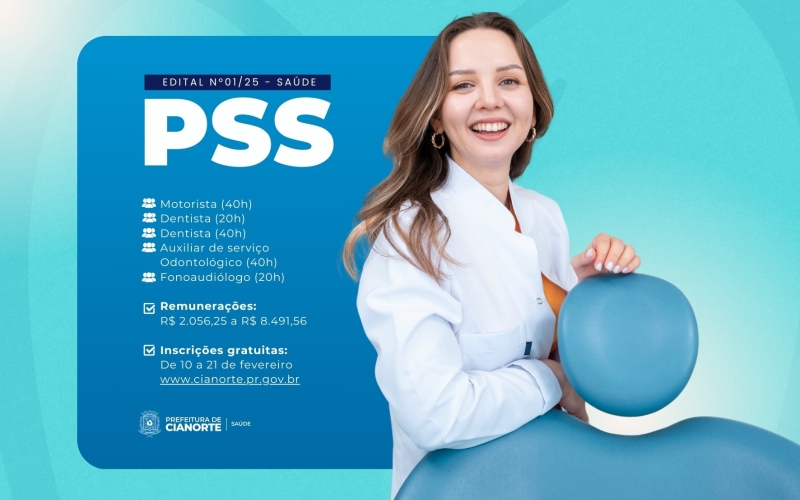 Secretaria Municipal de Saúde lança PSS para contratação de 21 profissionais