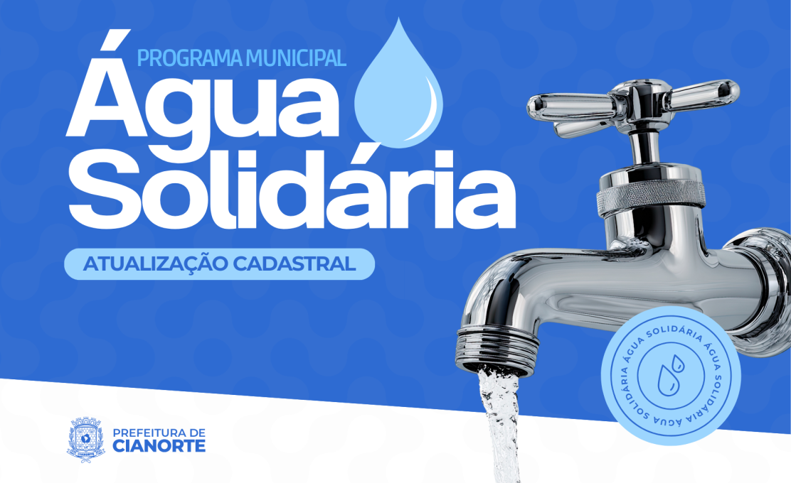 Prazo para atualização no Programa Água Solidária termina na próxima quarta-feira 