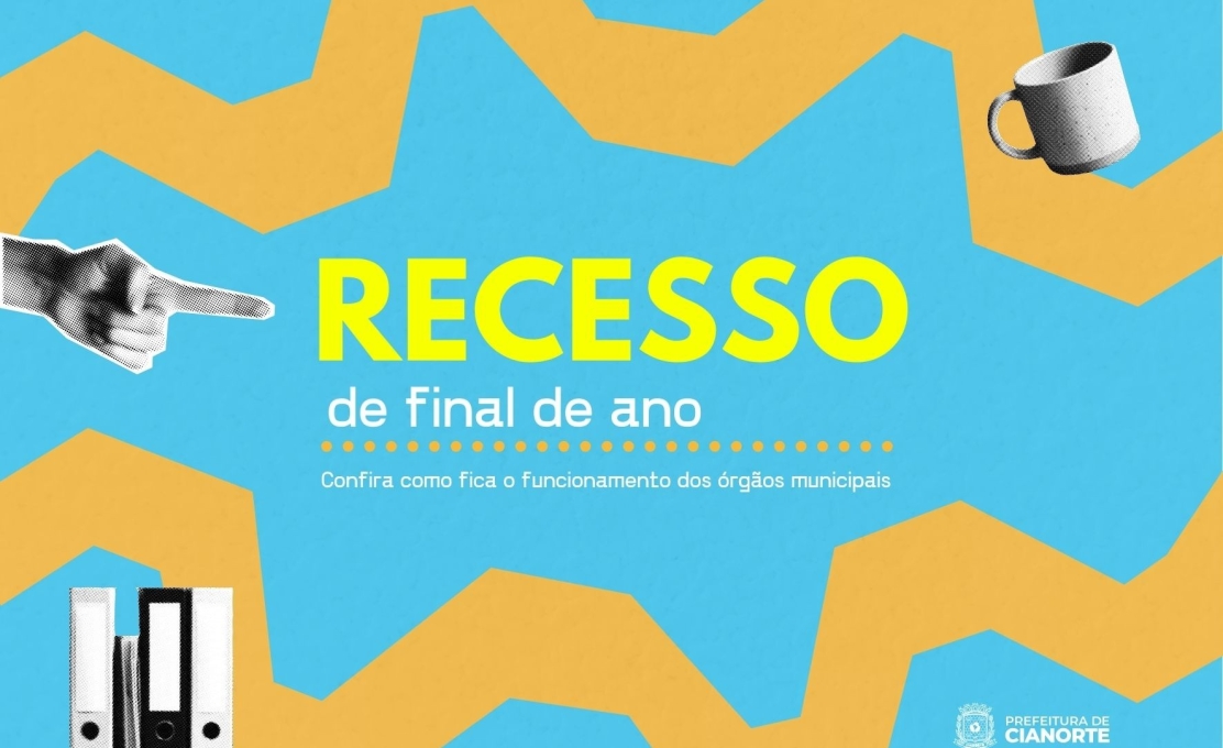 Confira como fica o funcionamento dos órgãos municipais neste fim de ano