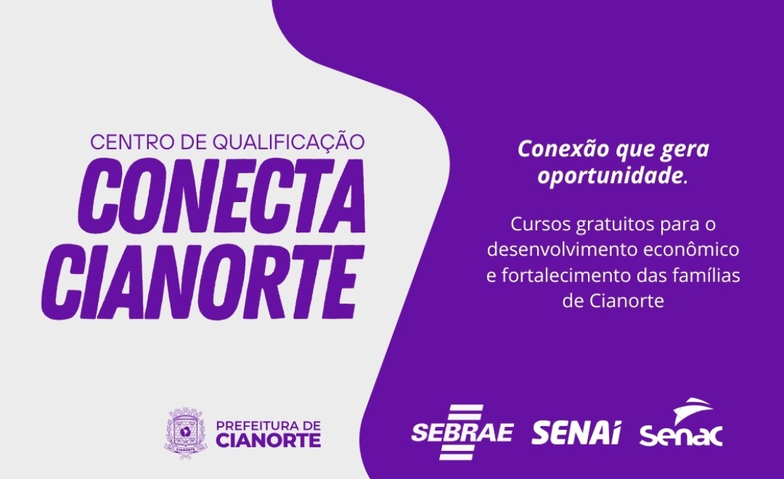 Cianorte abre inscrições para oito cursos gratuitos de qualificação profissional