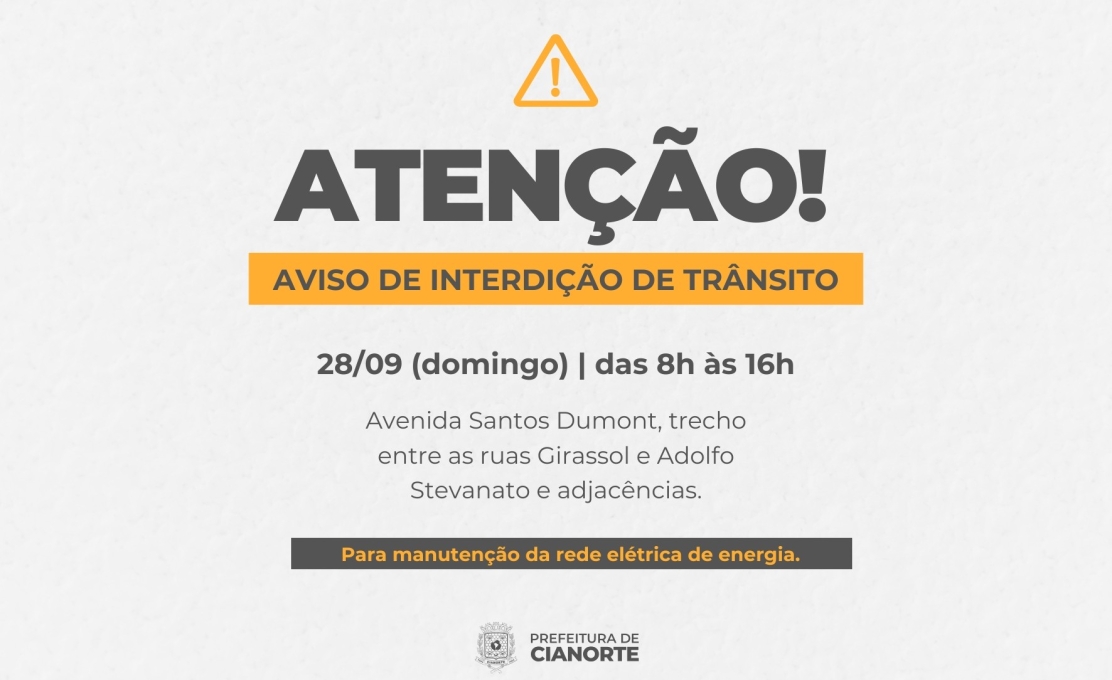 INTERDIÇÃO DE TRÂNSITO