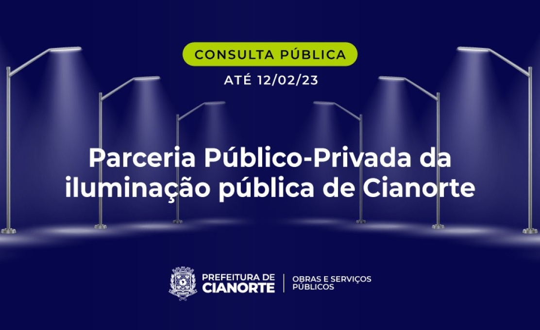 Consulta pública sobre parceria público-privada da iluminação municipal termina domingo