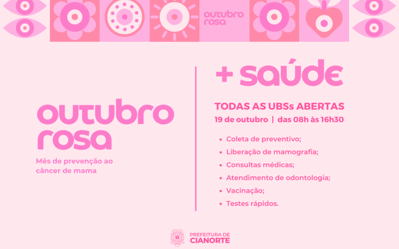 Sábado tem atendimento especial para mulheres nas Unidades Básicas de Saúde