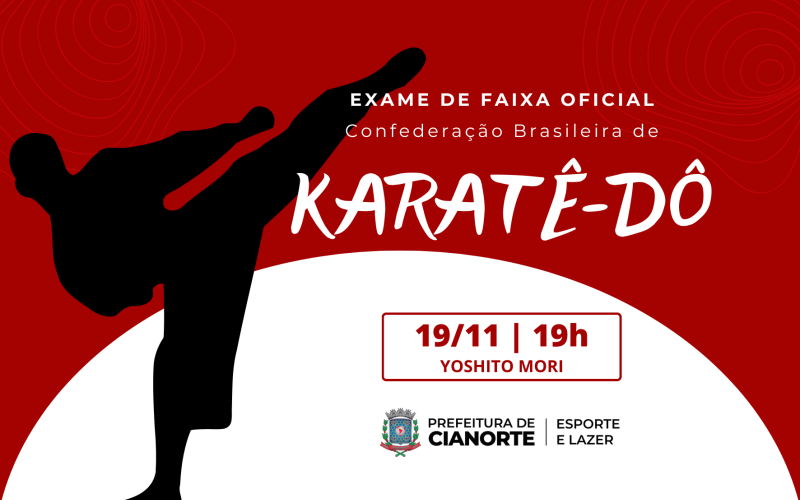 Exame oficial de Karatê-Dô acontece neste sábado no Yoshito Mori