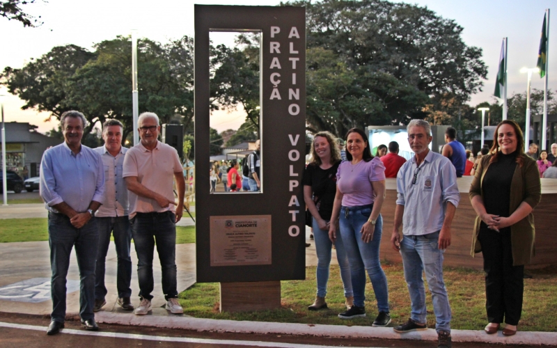Prefeitura inaugura revitalização da Praça Altino Volpato