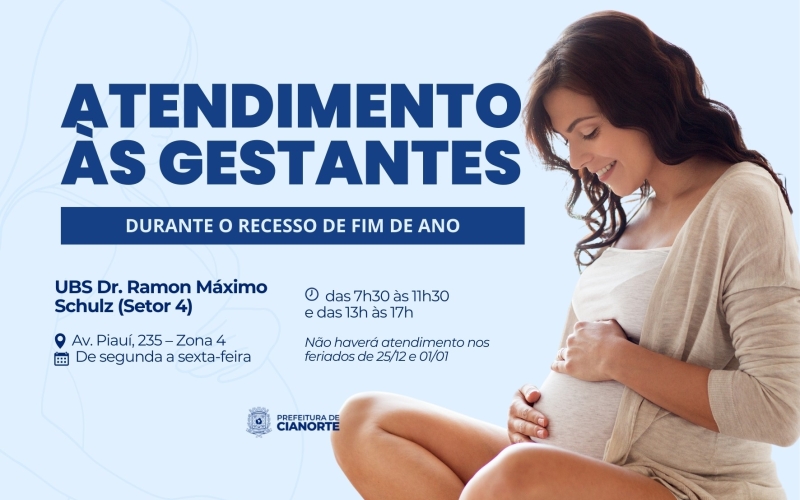 Atendimentos de saúde às gestantes durante o recesso